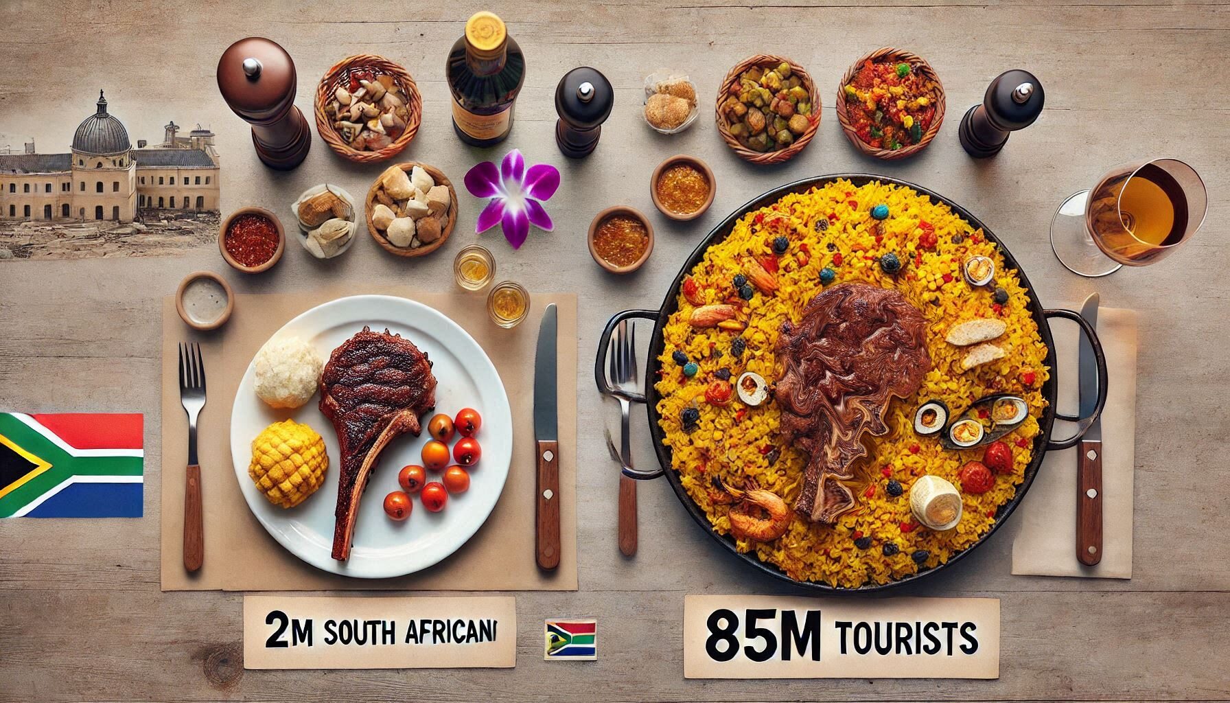 South African tourism vs Spain